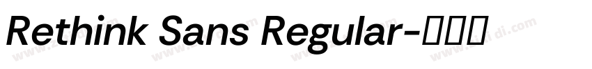 Rethink Sans Regular字体转换
